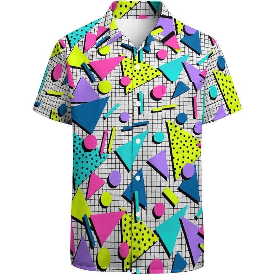 Short Sleeve Men's Casual All-matching Shirt