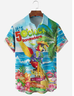 Short Sleeve Men's Casual All-matching Shirt