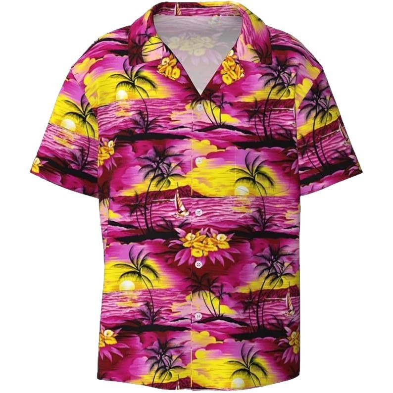 Short Sleeve Men's Casual All-matching Shirt